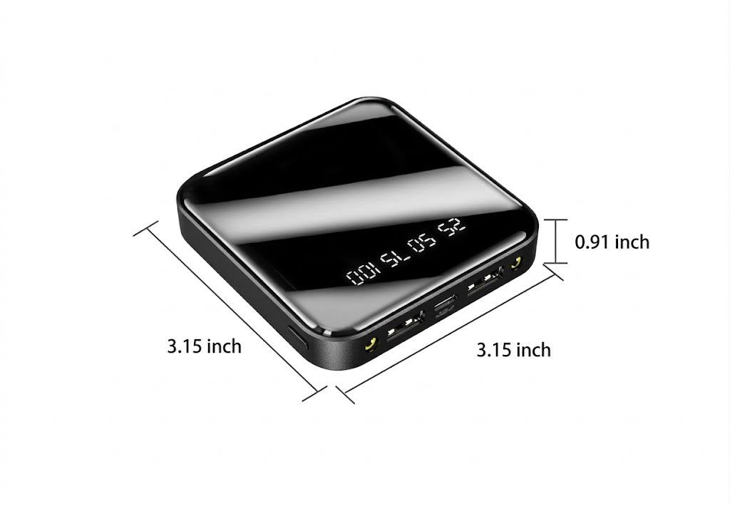 Mini 20000mAh Portable Power Bank With Digital Display
